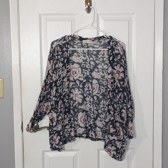 Abercrombie & Fitch‎ Cozy Knit Modal Long Sleeve Open Front Cardigan/Kimono OS - Picture 1 of 5